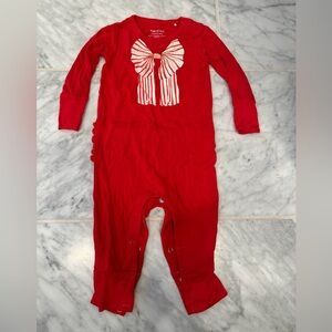 Posh Peanut One Piece with Bow Design and Ruffle Back